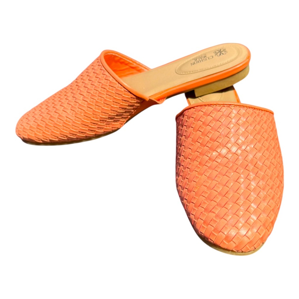 Cushion Walk Mules by Avon - Orange